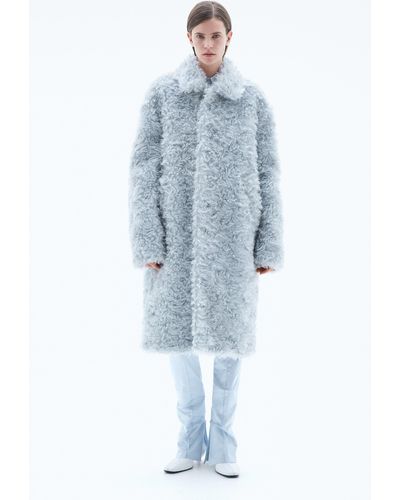 Filippa K Fluffy Coat - Blue