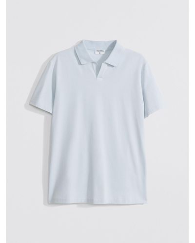 Filippa K Stretch Cotton Polo T-shirt - White
