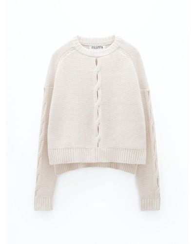 Filippa K Braided Wool Sweater - Natural