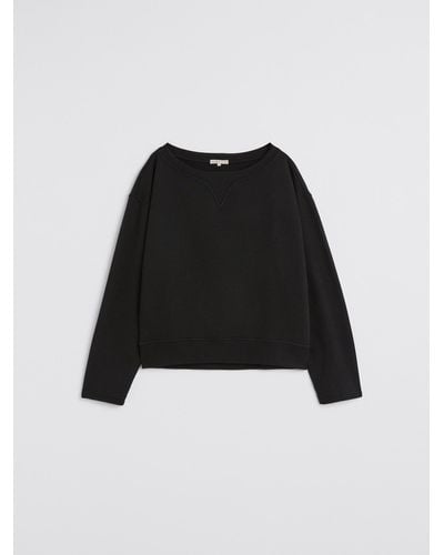 Filippa K Boatneck Sweatshirt - Black