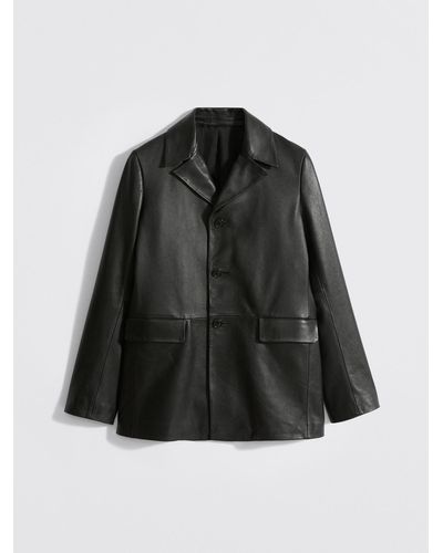 Filippa K Ara Leather Jacket - Black