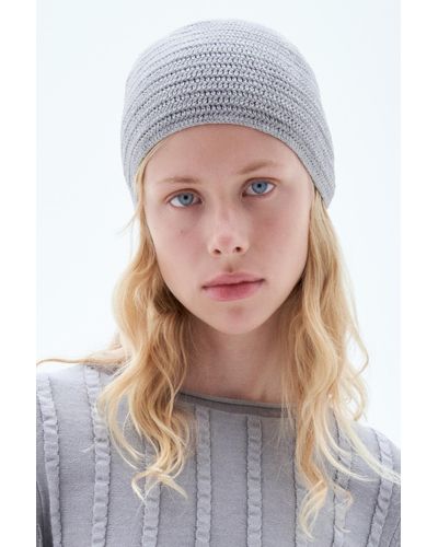 Filippa K Crochet Hat - Grey