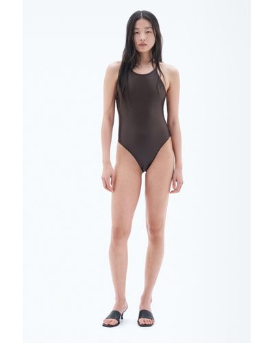 Filippa K Cross-back Swimsuit - Brown
