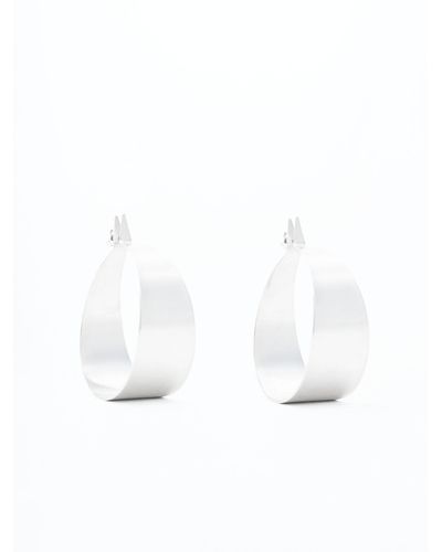 Filippa K Loop Earrings - White