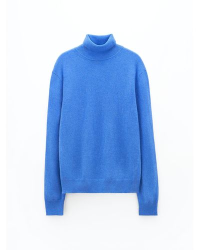Filippa K Roller Neck Sweater - Blue