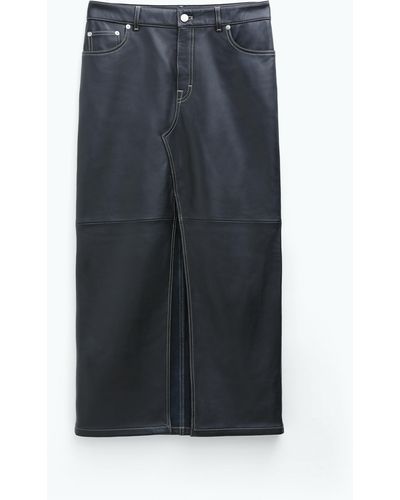 Filippa K Leather Skirt - Black
