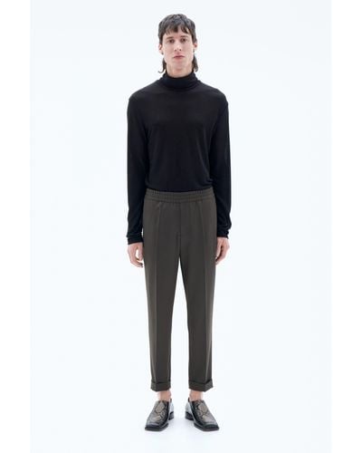 Filippa K Terry Cropped Trousers - Green