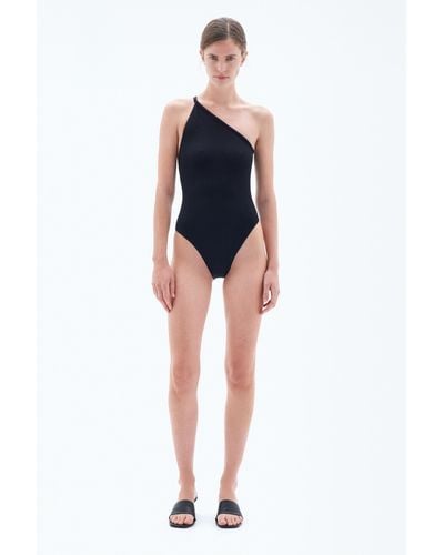 Filippa K Asymmetric Swimsuit - Black