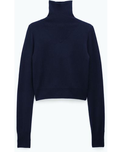 Filippa K Merino Turtleneck Sweater - Blue