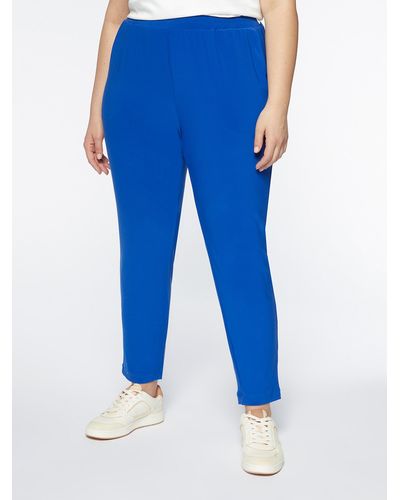 FIORELLA RUBINO Pantaloni joggers in jersey - Blu