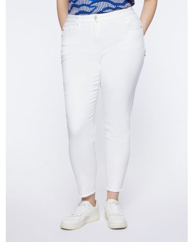 FIORELLA RUBINO Jeans skinny bianchi - Bianco