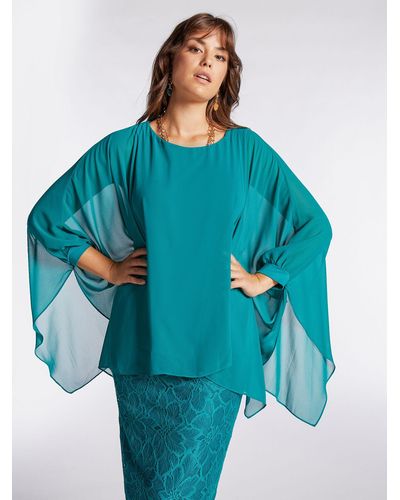 FIORELLA RUBINO Blusa over elegante in georgette
