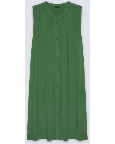 FIORELLA RUBINO Vestito lungo in creponne - Verde