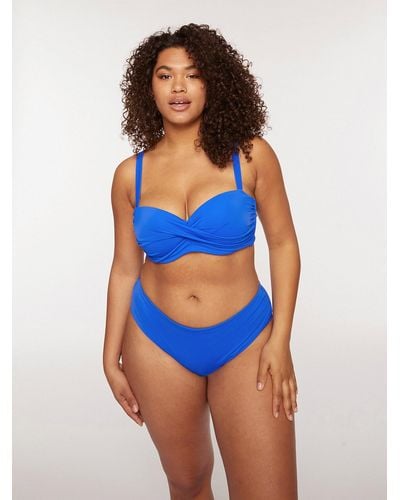 FIORELLA RUBINO Bikini con arricciature - Blu
