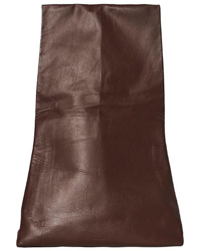 The Row Small Glove Bag - Brown