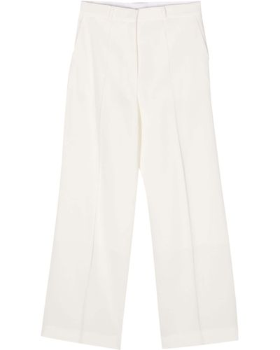 Lanvin Mid-rise Straight-leg Pants - White