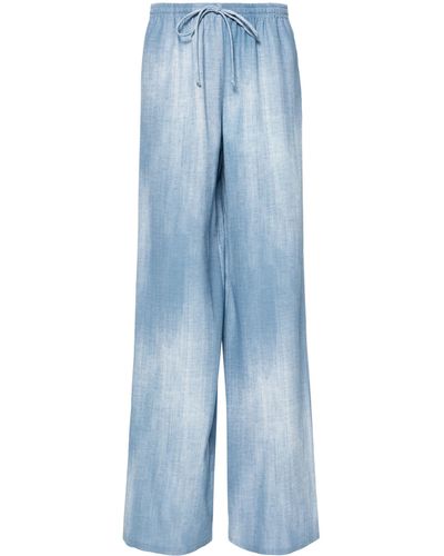 Ermanno Scervino Drawstring-fastening Pants - Blue