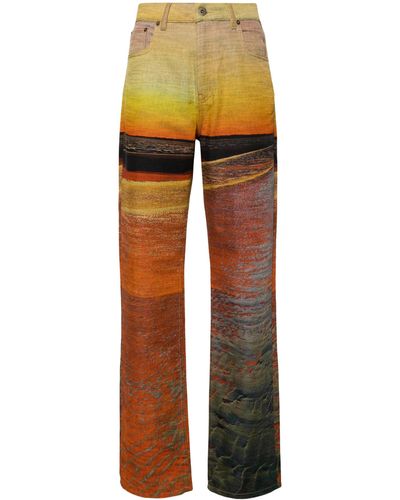 Louisa Ballou Voyage Straight-leg Jeans - Multicolour