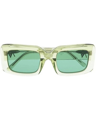 Linda Farrow X The Attico Jorja Transparent-frame Sunglasses - Green