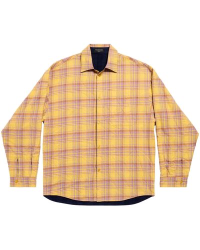 Balenciaga Reversible Checked Shirt - Multicolour