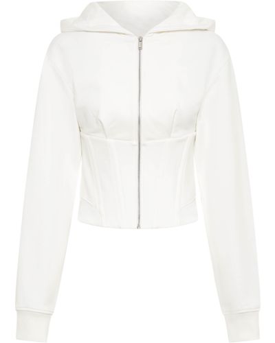 Dion Lee Layered Corset-style Hoodie - White