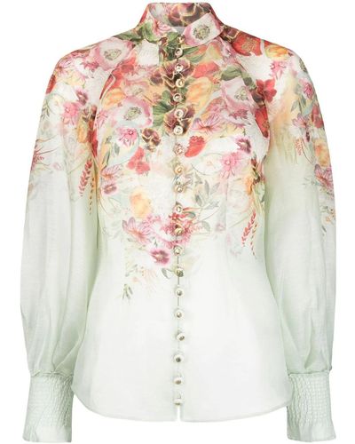 Produktbild von Dunkelblauer Damen-Blumen-Overall | - Der Offizielle E
