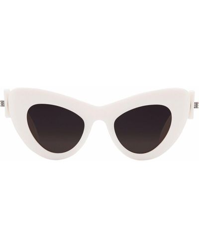 Balenciaga Mega Cat Oversize-frame Sunglasses - White