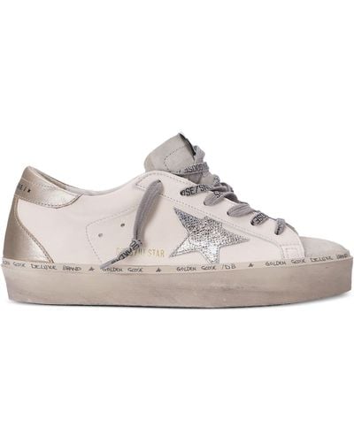 Golden Goose Hi Star Leather Trainers - White