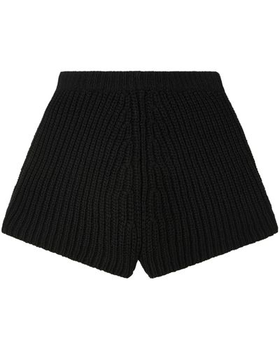 Alanui Wish Nature Cotton Shorts - Black