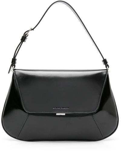 AMINA MUADDI Ami Patent Leather Shoulder Bag - Black