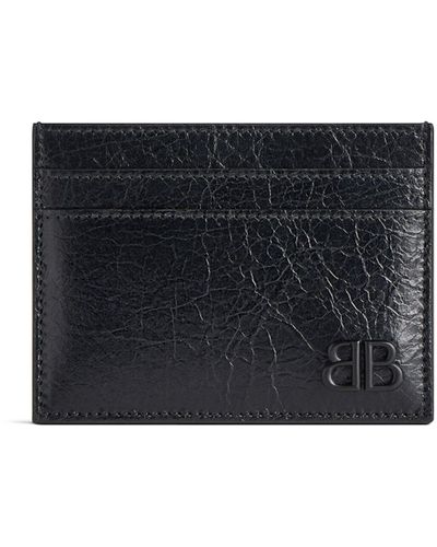 Balenciaga Monaco Leather Cardholder - Black
