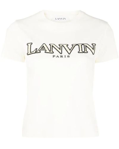 Lanvin Logo-patch T-shirt - White