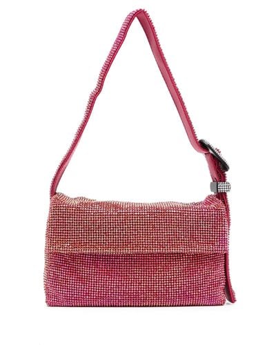 Benedetta Bruzziches Vitty La Mignon Crystal-embellished Shoulder Bag - Red