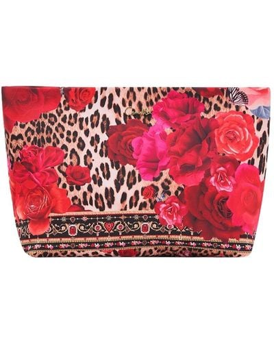 Camilla Large Makeup Clutch - Red