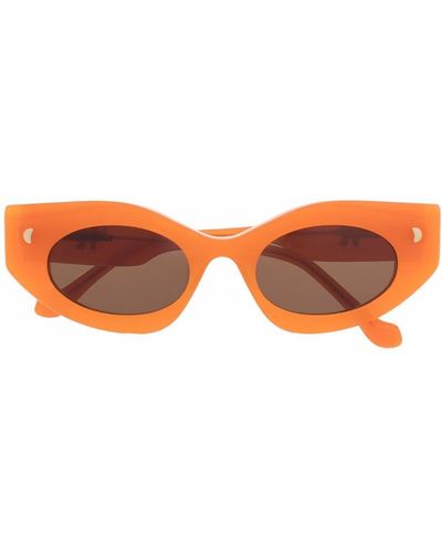 Nanushka Cat-eye Oversized Frame Sunglasses - Orange