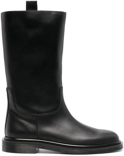 The Row Ranger Leather Boots - Black