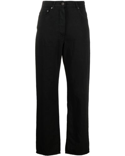 The Row Borjis Jean In Cotton And Linen - Black