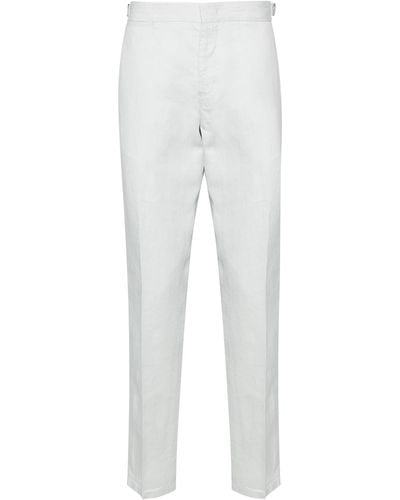 Orlebar Brown Griffon Linen Tapered Pants - Gray