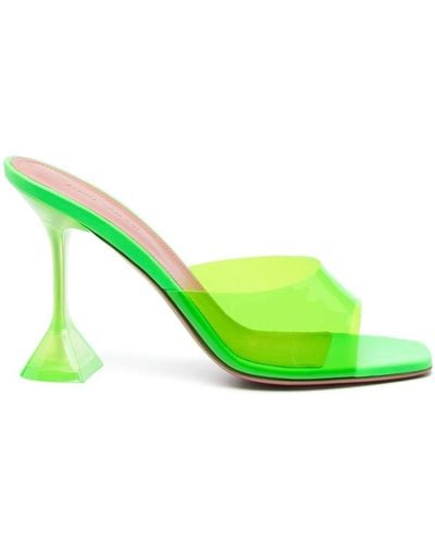 Lime green mule discount heels