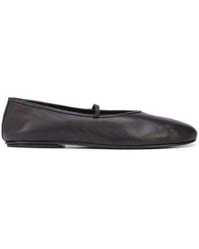The Row Elasticated-detail Ballerins Shoes - Black
