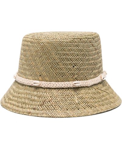 Alanui Shell-embellished Bucket Hat - Natural