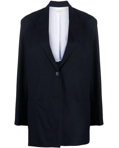 The Row Single-breasted Tailored Blazer - Blue