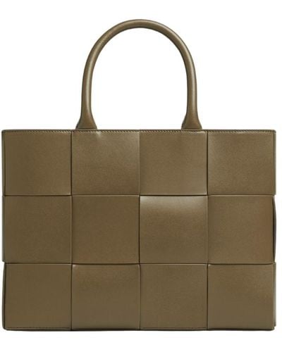 Bottega Veneta Small Arco Tote Bag With Strap - Brown