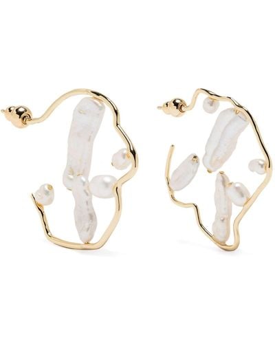 Cult Gaia Juana Pearl Earrings - White