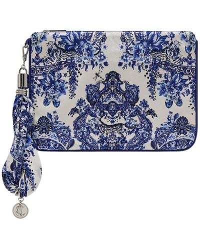 Camilla Scarf Clutch - Blue