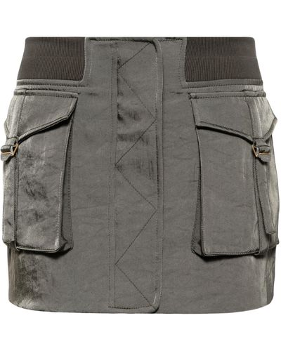 Dion Lee Aviator Mini Skirt - Grey