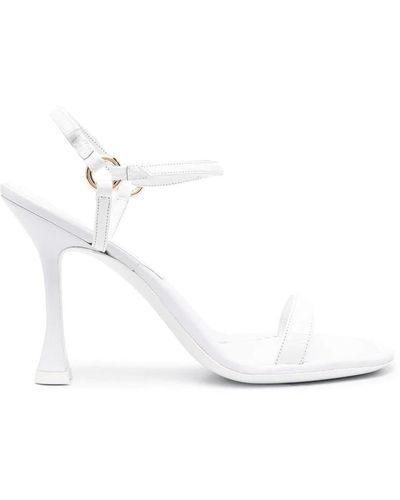 BY FAR Ankle-strap Detail Sandals - White