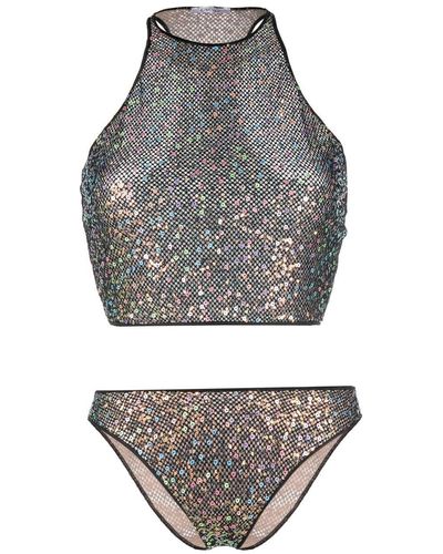 Oséree Sequin-embellished Bikini - Gray