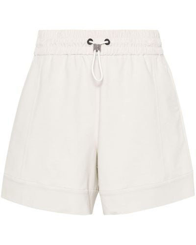 Brunello Cucinelli Monili-detail Jersey Shorts - White