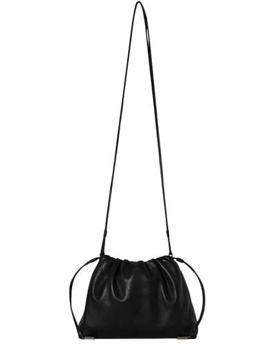 The Row Angy Bag In Leather - Black
